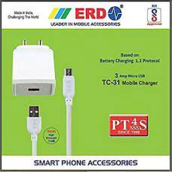 ERD TC-32 5V / 3 Amp Dual Port Fast Charging USB Adapter (White) BIS  Certified - ERD Shoppe