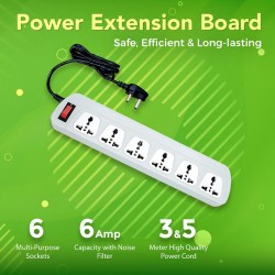 ERD EB-16 Power Extension Board (5 Meter Power Cord)