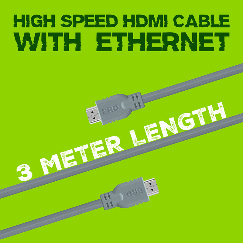 ERD High Speed HDMI Cable with Ethernet HC-22 (3 Meter)