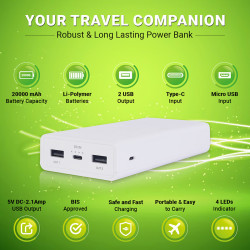 ERD PB-20KE 20000 mAh Li-Polymer Power Bank